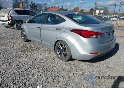 2015 Hyundai Elantra Limited (Ulsan Plant) z USA, uszkodzony, nr VIN KMHDH4AE3FU266640